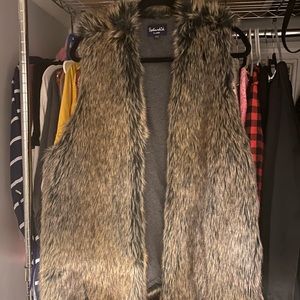 Women’s fur vest, worn once